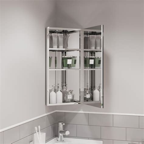 stainless steel bathroom corner cabinets